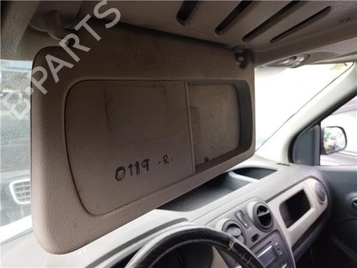 Venstre solskærm DACIA DOKKER Box Body/MPV 1.5 dCi 75 / Blue dCi 75 (FEJW, FEAH) (75 hp) 29977556