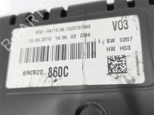 Instrument cluster VW POLO V (6R1, 6C1) 1.4 (6R1) | BP22132699C47 