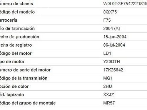Boîte à gants OPEL ZAFIRA A MPV (T98) 2.0 DTI 16V (F75) | BP29605344C95 