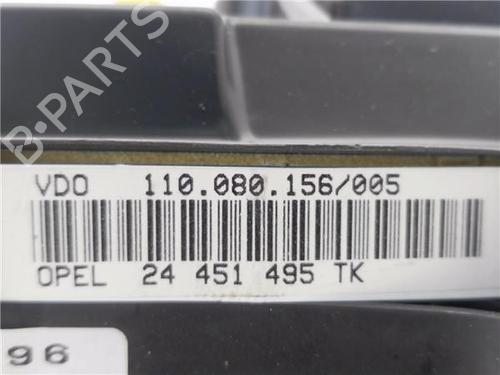 Instrument cluster OPEL ASTRA G Hatchback (T98) 1.6 16V (F08, F48) | BP25381307C47 