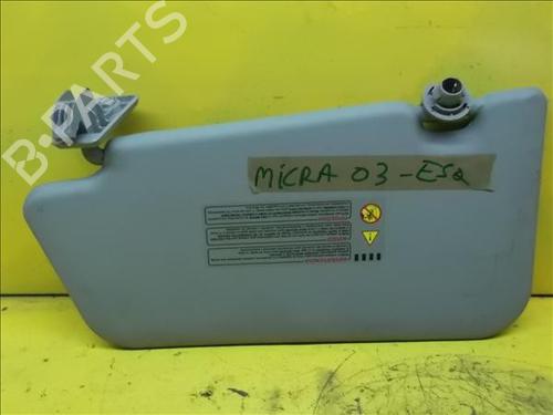 Used Left sun visor NISSAN MICRA III (K12) [2002-2010]  11233000