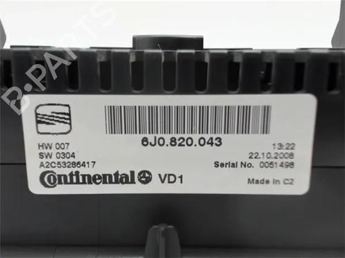 Climate control SEAT IBIZA IV (6J5, 6P1) 1.9 TDI | BP10938203I5 