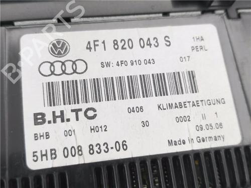 Climate control AUDI A6 C6 Avant (4F5) 2.7 TDI | BP31206989I5