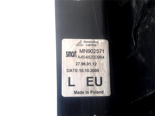 Left taillight SMART FORFOUR (454) 1.5 CDI (454.000) | BP20322726C34 