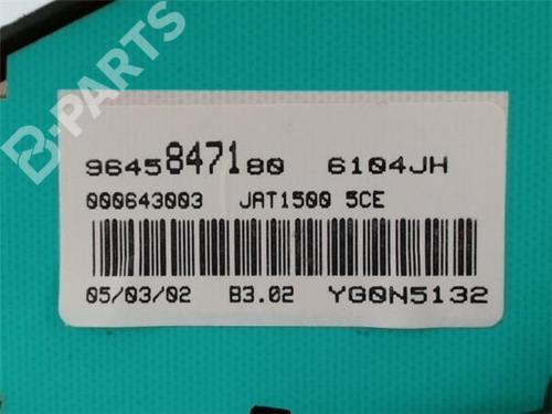 Instrument cluster PEUGEOT 206 Hatchback (2A/C)  | BP11139490C47 
