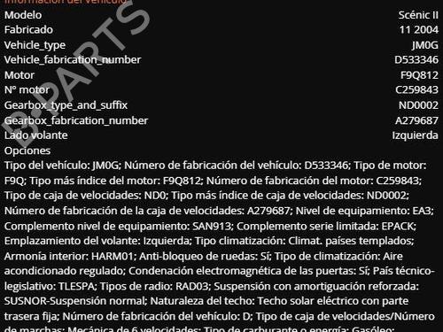 Switch RENAULT SCÉNIC II (JM0/1_)  | BP33730215I30  - Image 16