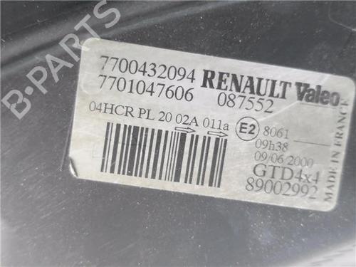 Scheinwerfer links RENAULT SCÉNIC I MPV (JA0/1_, FA0_)  | BP27925226C28 