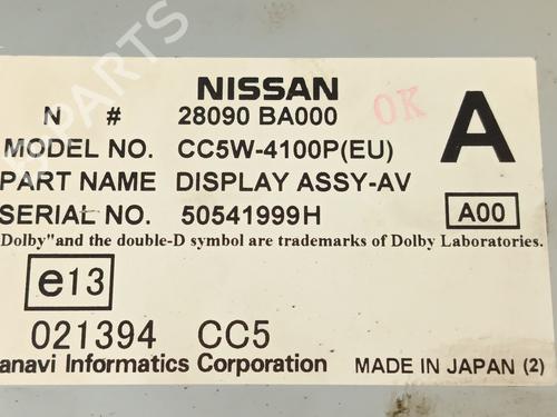 Display monitor NISSAN PRIMERA Hatchback (P12) 1.9 dCi | BP26588166C48 