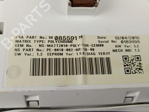 Instrument cluster PEUGEOT 508 SW I (8E_) 1.6 BlueHDi 120 | BP30169064C47 