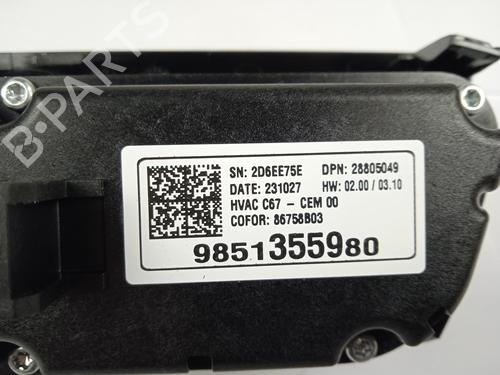 Climate control OPEL CORSA F (P2JO) 1.2 (68) | BP17495408I5 