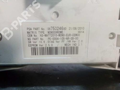 Instrument cluster PEUGEOT 508 I (8D_) 2.0 HDi | BP9995685C47 