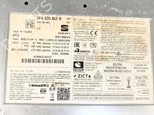 Radio CUPRA FORMENTOR (KM7, KMP) 1.5 TSI | BP34194777E6 - Image 2