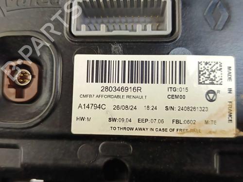 Display monitor RENAULT CLIO V (B7_) 1.5 Blue dCi 100 (B7AD) | BP37019690C48 - Image 3