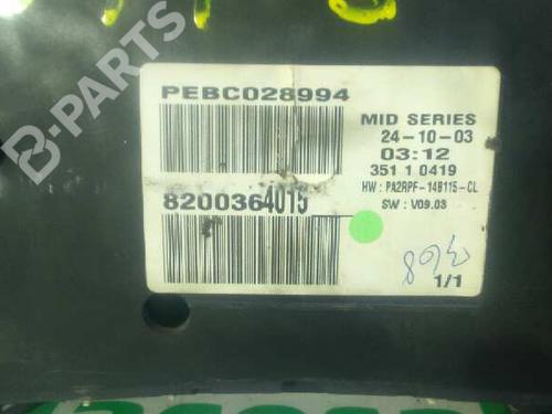 Instrument cluster RENAULT MEGANE II (BM0/1_, CM0/1_)  | BP9989306C47 