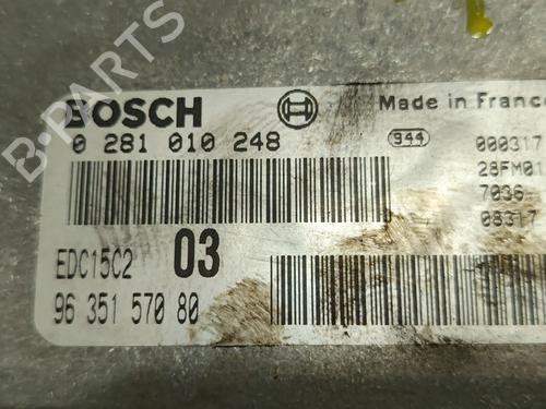 Engine control unit (ECU) PEUGEOT 406 (8B) 2.0 HDI 110 | BP27477010M57