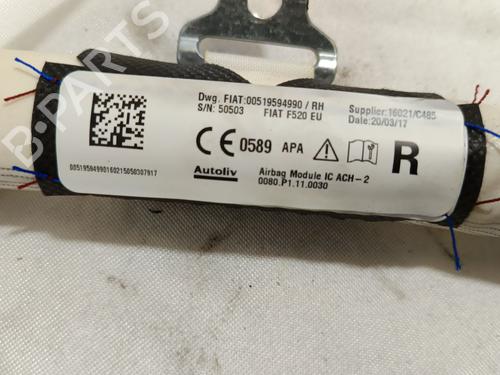 Right curtain airbag JEEP RENEGADE SUV (BU, B1, BV) 1.6 CRD | BP29125549C12 