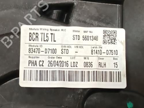 Rear left window mechanism HYUNDAI TUCSON (TL, TLE) 1.7 CRDi | BP30383964C24