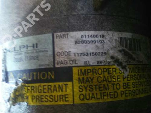 AC compressor RENAULT MEGANE II (BM0/1_, CM0/1_) 1.9 dCi (BM0G, CM0G) | BP9986790M34 