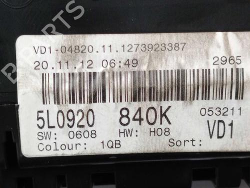 Instrument cluster SKODA YETI (5L) 2.0 TDI | BP29355690C47 - Image 3