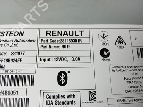Radio RENAULT MEGANE IV Hatchback (B9A/M/N_)  | BP13015490E6 