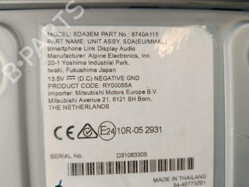 Display MITSUBISHI MIRAGE / SPACE STAR VI Hatchback (A0_A) 1.2 (A03A) | BP30263137C48 