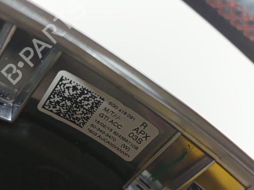 Steering wheel VW GOLF VII (5G1, BQ1, BE1, BE2) 2.0 GTI | BP31356341C49