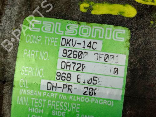 AC compressor NISSAN TERRANO II (R20) 2.7 TDi 4WD | BP24319026M34 