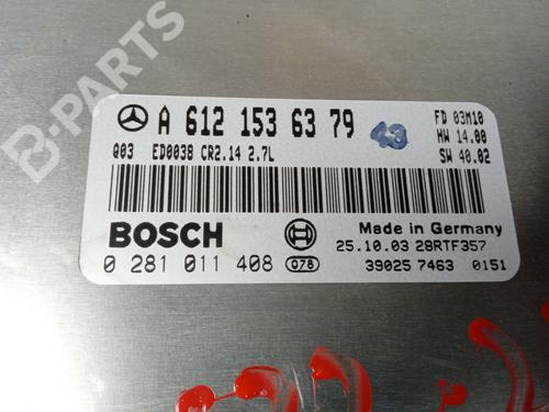 Computer motormanagement MERCEDES-BENZ M-CLASS (W163) ML 270 CDI (163.113) | BP12182486M57 