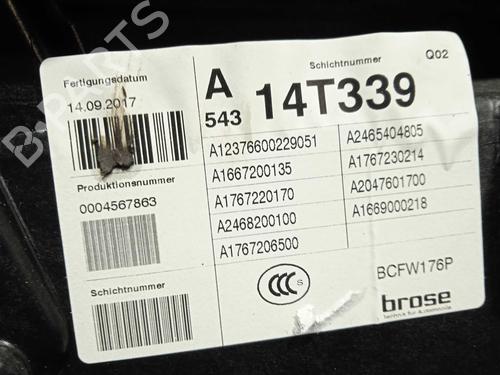 Front left window mechanism MERCEDES-BENZ A-CLASS (W176) A 200 CDI / d (176.008) | BP23106652C22 - Image 3