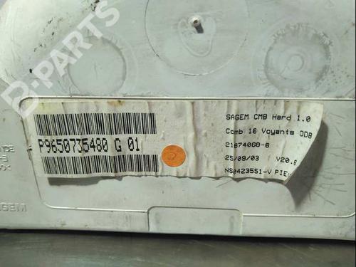 Instrument cluster CITROËN C2 (JM_)  | BP9991337C47 