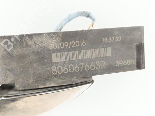 Front right exterior door handle RENAULT SCÉNIC IV (J9_) 1.5 dCi 110 | BP30760395C129