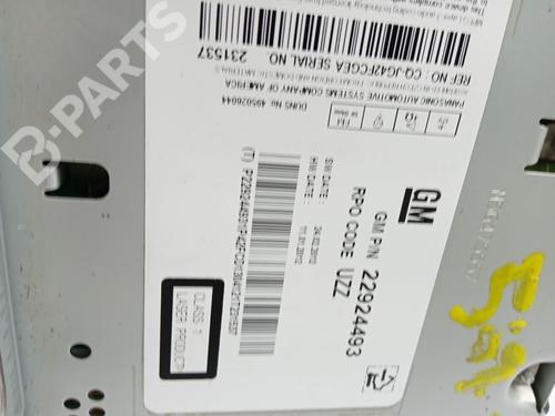 Radio OPEL ASTRA J (P10)  | BP10566704E6 