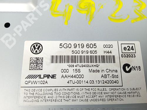 Radio VW GOLF VII (5G1, BQ1, BE1, BE2) 1.6 TDI | BP11885209E6 