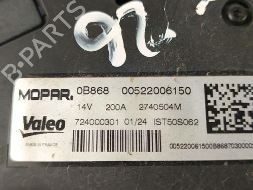 Alternator JEEP RENEGADE SUV (BU, B1, BV) 1.5 T4 Hybrid | BP32483180M7 