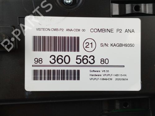 Instrument cluster PEUGEOT 2008 II (UD_, US_, UY_, UJ_, UR_, UC_) 1.5 BlueHDI 100 | BP29136034C47 