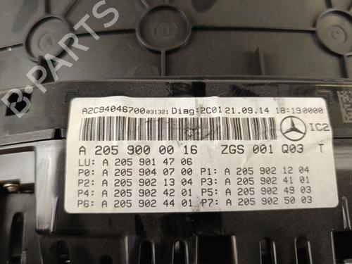 Instrument cluster MERCEDES-BENZ C-CLASS (W205) C 220 BlueTEC / d (205.002, 205.004) | BP26295311C47
