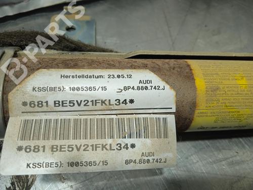 Right curtain airbag AUDI A3 Sportback (8PA) 1.6 TDI | BP11242669C12 