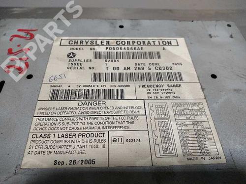 Radio JEEP GRAND CHEROKEE III (WH, WK) 3.0 CRD 4x4 | BP10142734E6 