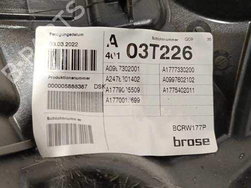 Rear left window mechanism MERCEDES-BENZ A-CLASS (W177) A 180 d (177.010) | BP28025803C24 - Image 3