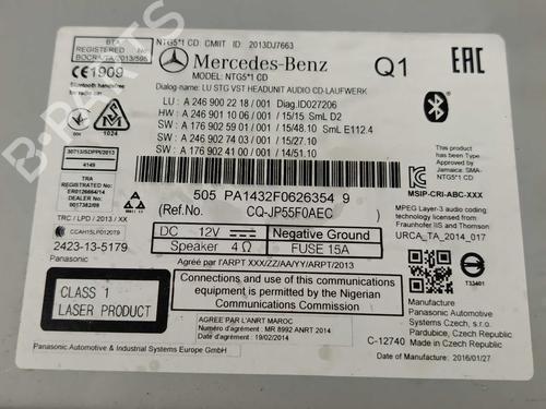 Radio MERCEDES-BENZ A-CLASS (W176) A 220 d (176.003) | BP36051242E6 - Image 2