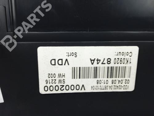 Instrument cluster VW GOLF V (1K1) 1.4 TSI | BP10726573C47 