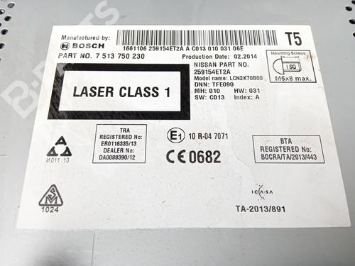 Radio NISSAN QASHQAI II SUV (J11, J11_)  | BP11511713E6 