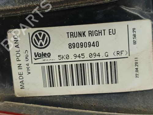Right tailgate light VW GOLF VI (5K1) 1.6 TDI | BP30876886C80