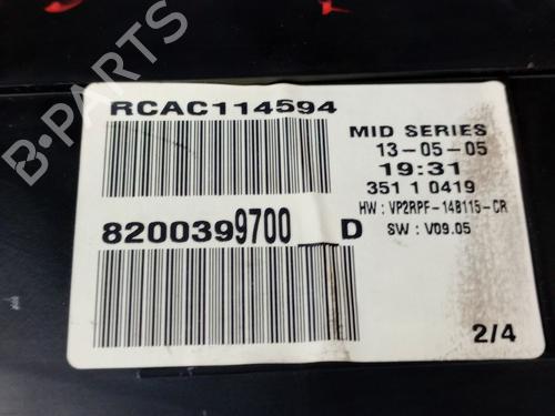 Instrument cluster RENAULT MEGANE II (BM0/1_, CM0/1_) 1.5 dCi (BM02, BM13, BM2A, CM02, CM13) | BP19940649C47 