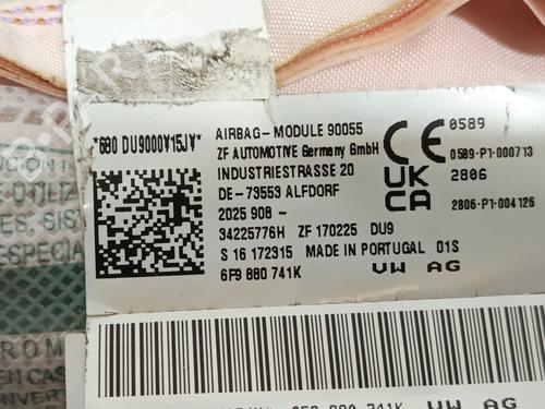 Left curtain airbag SEAT ARONA (KJ7, KJP) 1.0 TSI | BP28421158C11 