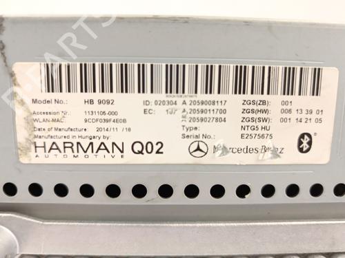 Radio MERCEDES-BENZ C-CLASS (W205) C 220 BlueTEC / d (205.002, 205.004) | BP26299942E6 