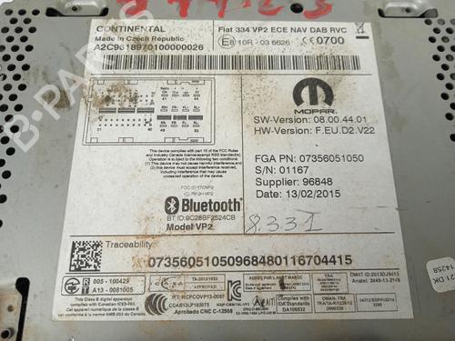 Display monitor FIAT 500X (334_) 1.6 D Multijet (334AXA1B, 334AXA11) | BP16967950C48 