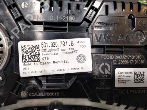 Instrument cluster VW GOLF VII (5G1, BQ1, BE1, BE2) 2.0 GTI | BP23560310C47 