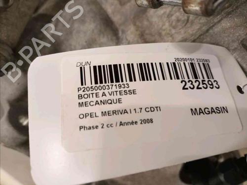 Gearbox OPEL MERIVA A MPV (X03) 1.7 CDTI (E75) | BP20605090M3 