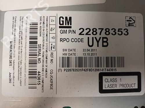 Radio OPEL ASTRA J (P10) 1.7 CDTI (68) | BP15741050E6 